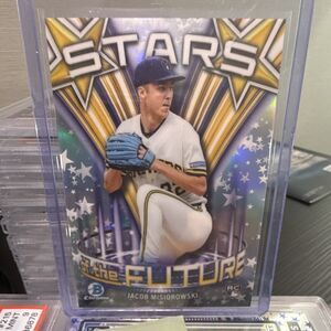 2024 Topps Bowman Chrome Stars of the Future Jacob Misiorowski RC #4 Brewers